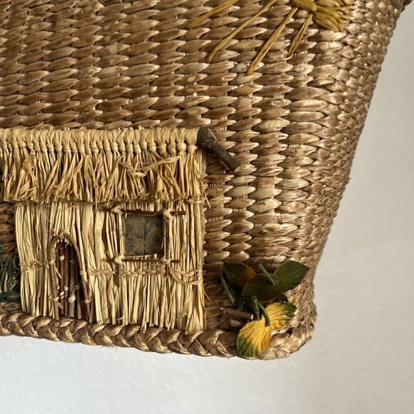 St John’s Bay PURSE HANDMADE WOVEN HAND-BAG FAIR ISLE ART PICTURE ZIP POCKT - Picture 5 of 15